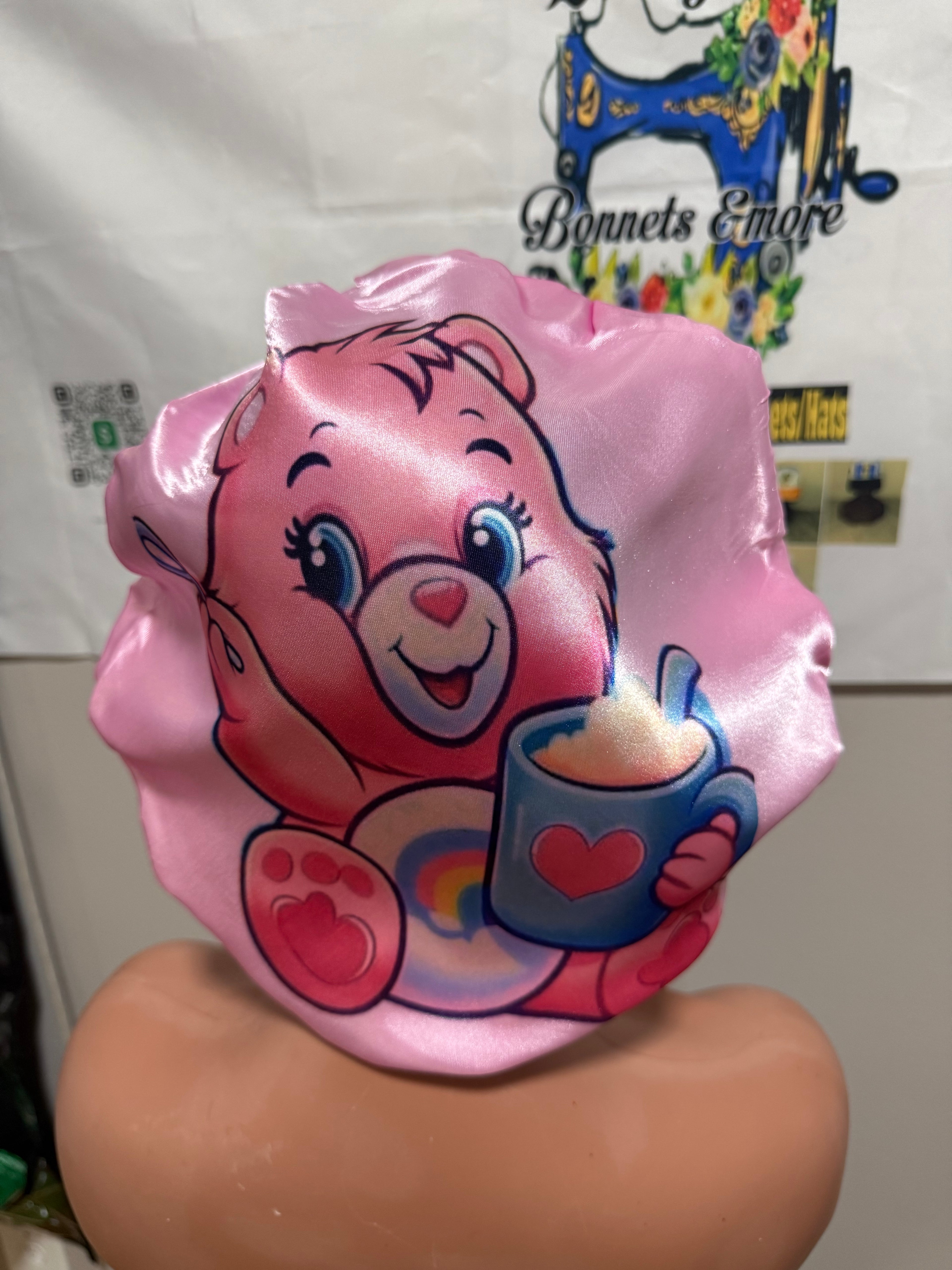 Care Bears Pink hair bonnet