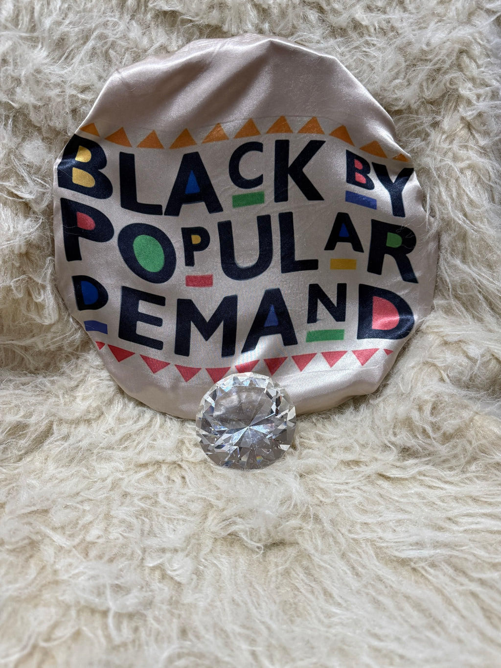 Black by popular demand gold hair bonnet