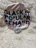 Black by popular demand gold hair bonnet